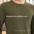 Camisola de malha de malha de cashmere masculina